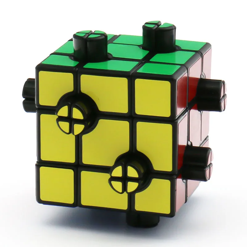 Calvin's Puzzle 3x3x3 Magic Cube Button Cube 3x3 Special-shaped Ring Magic Magic Puzzle Toy Cube Puzzle 3x3 Cube  Toys for Kids