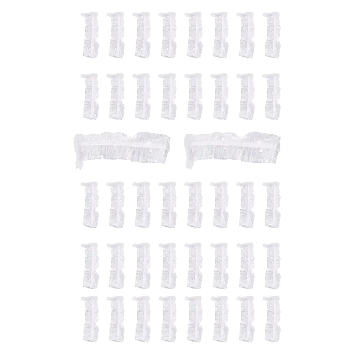 100 Pieces of Plastic Wrap Bowl Lids, with Elastic, Plastic Stretchable Food Lids