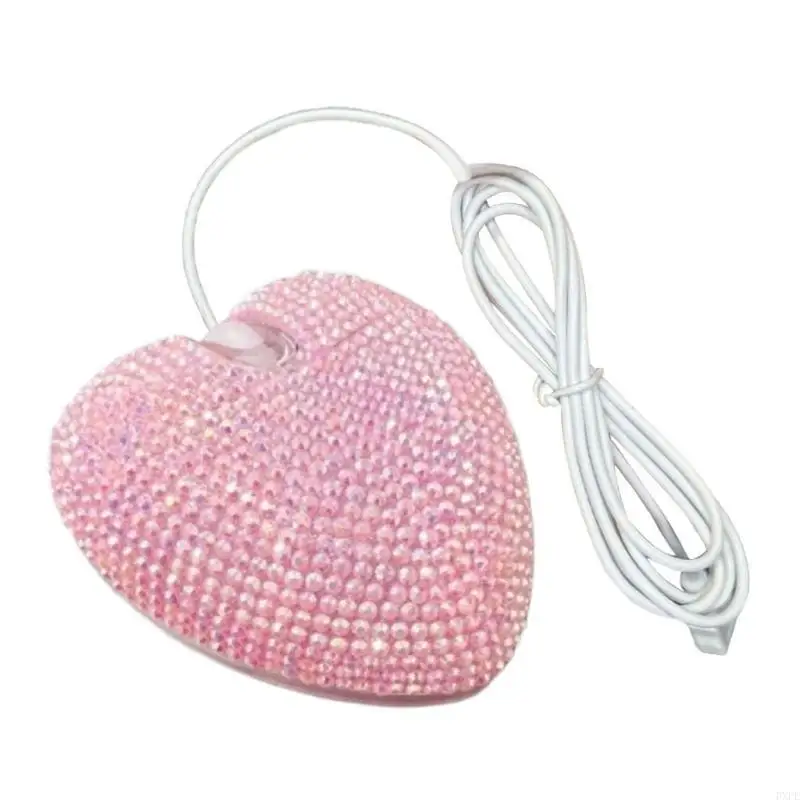 PXPE ENTILLA forma corazón corazón 2.4GHz mouse alambre ratón inalámbrico diseña ergonómicamente para para