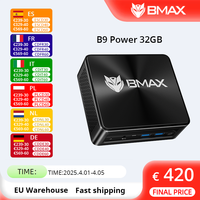 BMAX B9 Power Mini PC Intel Core i9-12900H Turbo Frequency 5.0GHz 32GB DDR4 RAM 1TB NVMe SSD WiFi 6 Bluetooth 5.2