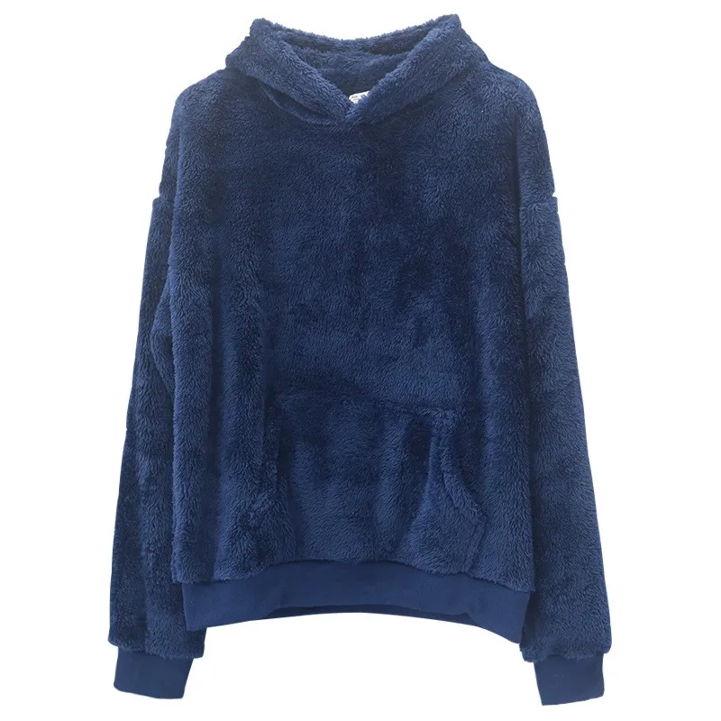 Herren-Pullover mit Kapuze, Lammhaar, Samt-Jaset-Mantel, moderner SLE-Wärme, bequemer Polyester-Stoff, Frühling, Herbst, Winter