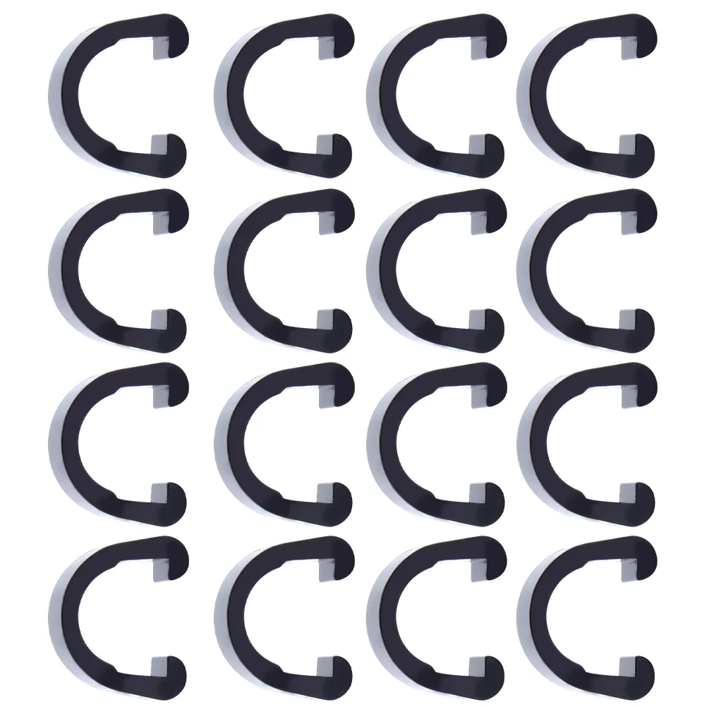 

100 Pcs Bike Buckle Cable Stop Black Shaped Lightweight Reusable Plastic Material Suitable Road Mountain Bikes