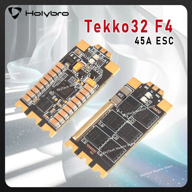 

Holybro Tekko32 F4 45A Бесщеточный ESC BLHeli_32 Bit 2-6s Dshot1200 Совместимый контроллер полета BetaflightF3/F4 для RC FPV Drone