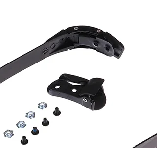 

1 Set Replacement Sturdy Inline Roller Skating Skate Shoes Energy Strap With Screws nuts + Buckle Black Scooter Parts Accessory