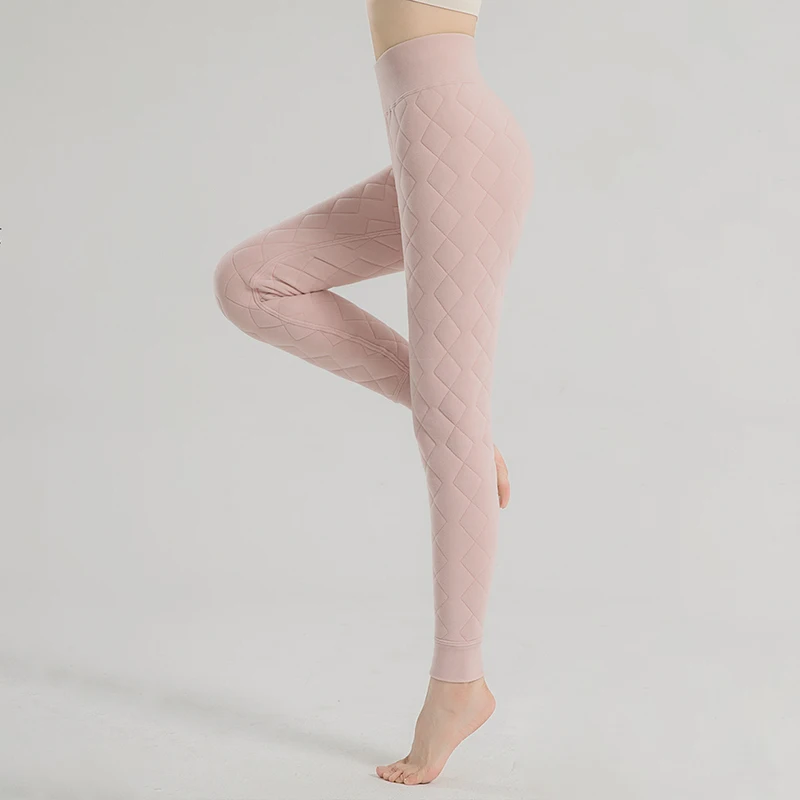 2025 Leggings de lana de cordero ultragruesos de invierno para mujer, mallas cálidas de cintura alta de 500g, mallas térmicas ajustadas a prueba de frío para mujer