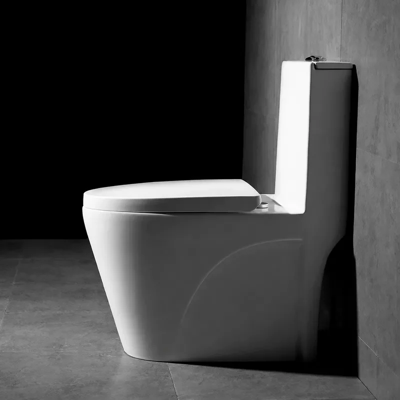 Household Ceramic Siphon Toilet with Enlarged Pipeline Silent Deodorant Seat Super Swirl Water Saving Engineering Design