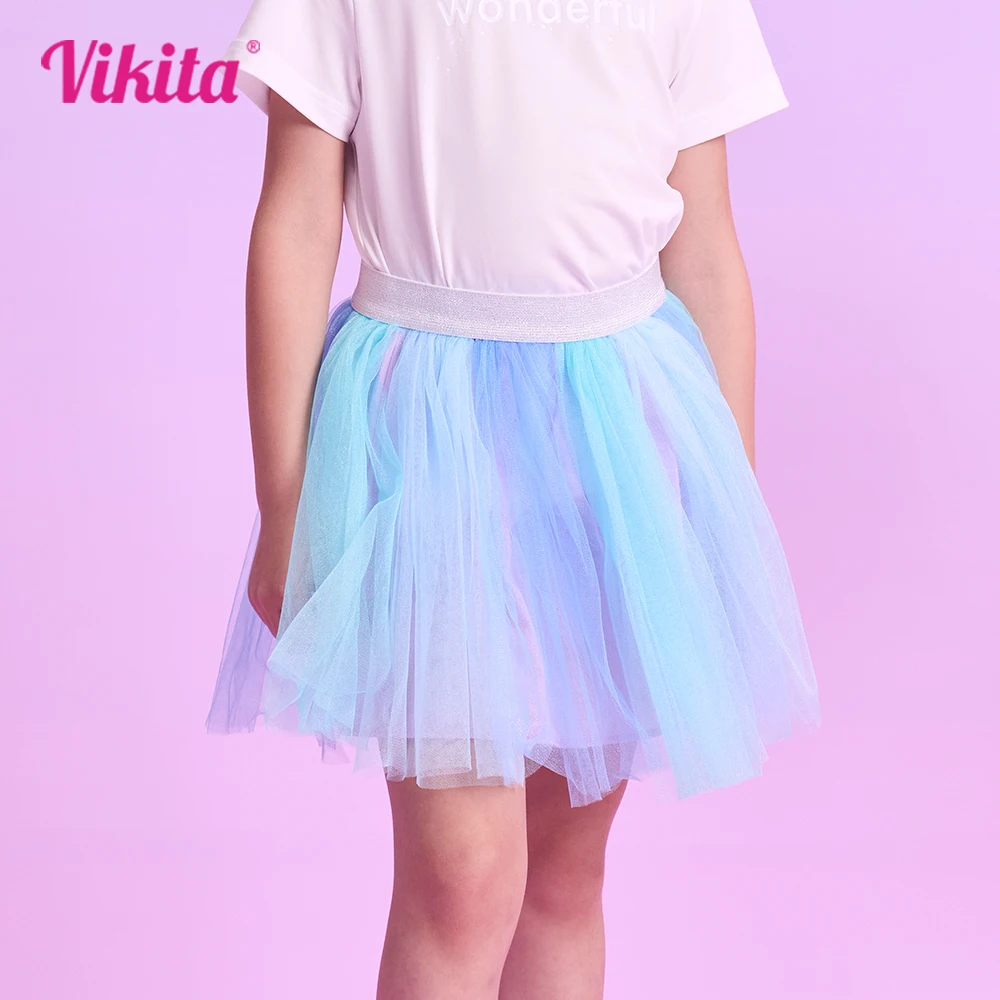 

VIKITA Girls Tutu Fluffy Skirt Toddlers Princess Ballet Dance Tulle Mesh Skirts Kids Cute Casual Daily Clothes Pettiskirt Skirt