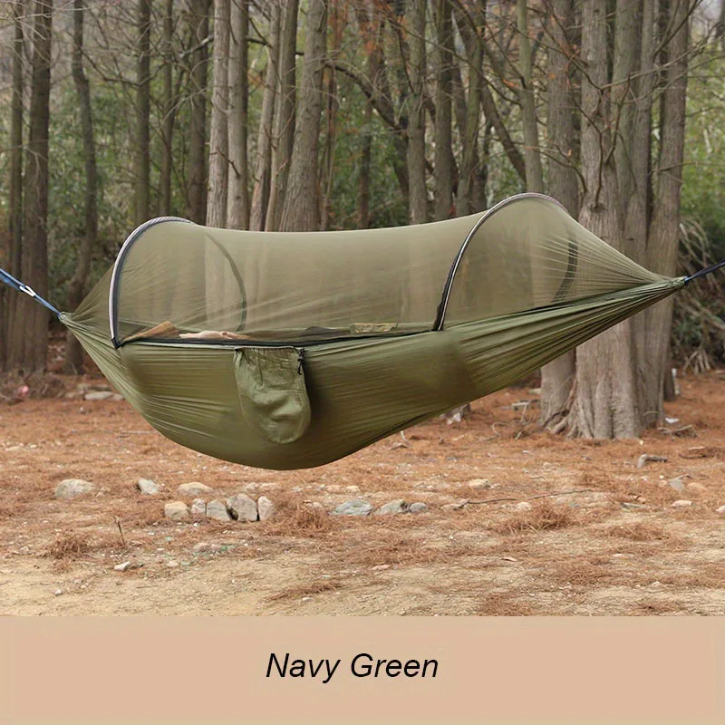 Quick Opening Mosquito Double Person Anti Rollover Insect Proof Hammock, Portable Hanging Hammock For Outdoor Camping