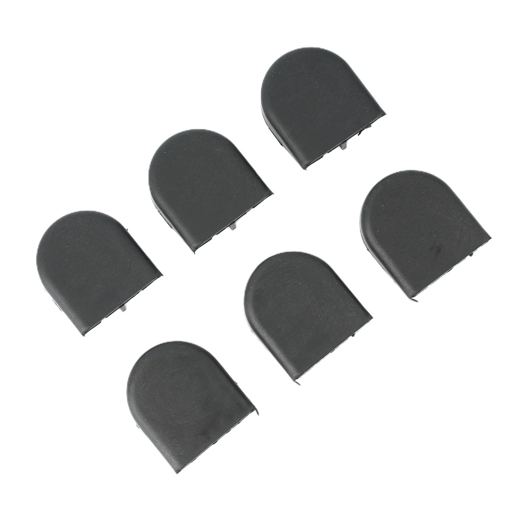 85292-0F010 Wiper Head Cap 31x28x9.3mm 6PCS Accessories For For COROLLA VERSO Parts Plastic Reliable Black