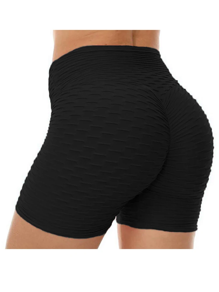 

Gym Fitness High Waist Scrunch Booty Yoga Shorts Women Tummy Control Ruched Butt Push Up Workout Bubble Sports