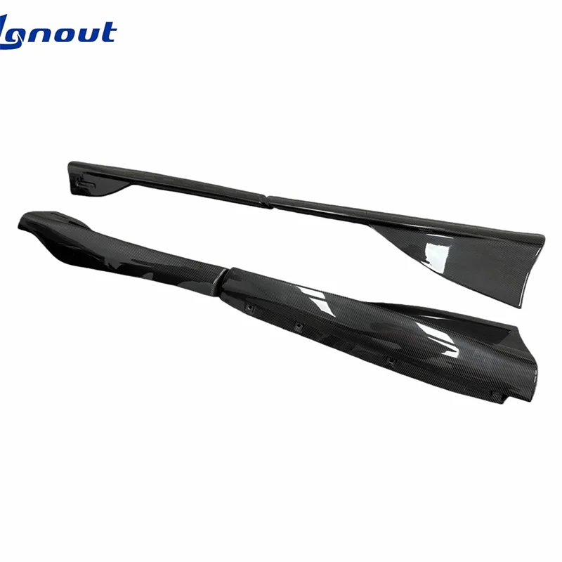 Reliable Quality 600LT Style Dry Carbon Fiber Side Skirts Side Bumper Edge Modification Kit for McLaren 540C 570S Upgrade