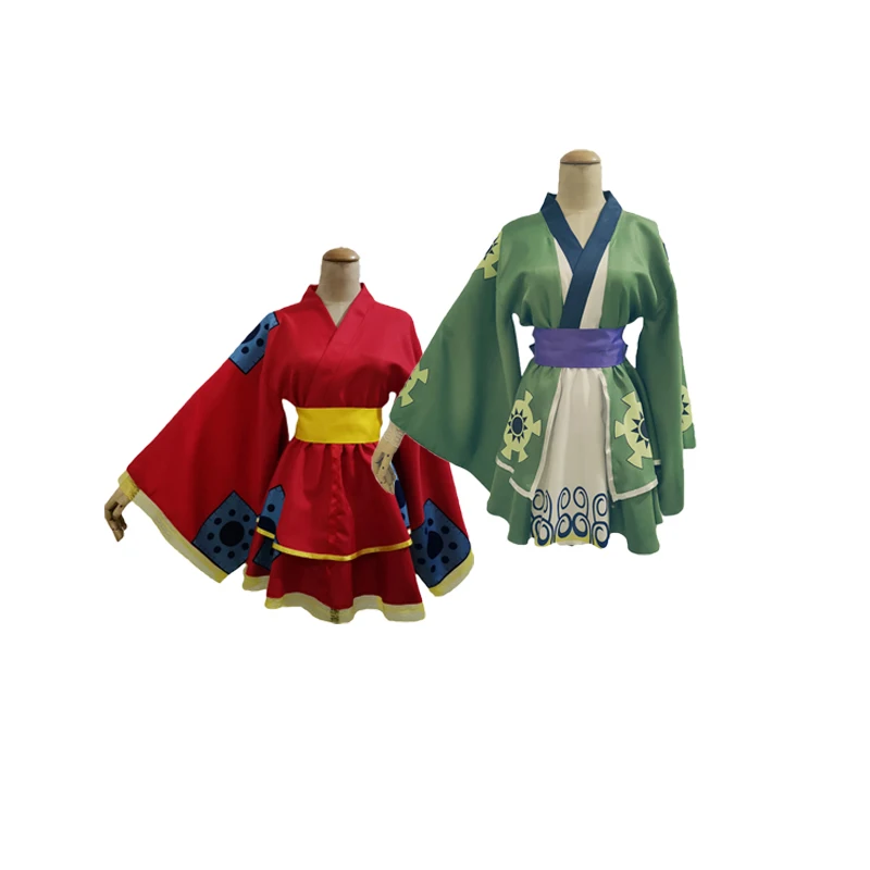 Roronoa Zoro Cosplay Costume Anime Girl Lolita Woman Kimono Skirt Outfits Female Robe Dress Belt Roleplay Clothes Halloween Suit