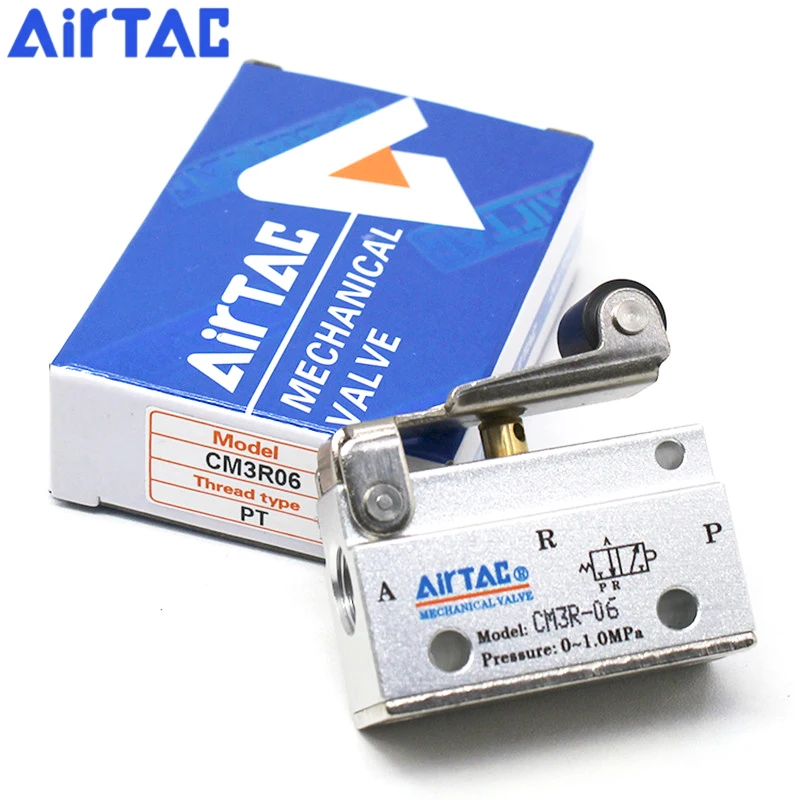 AirTAC CM3R05 CM3R06 CM3R08 CM3L05 CM3L06 CM3L08 3/2 Way Air Pneumatic Roller With Free Return Type Control Mechanical Valve