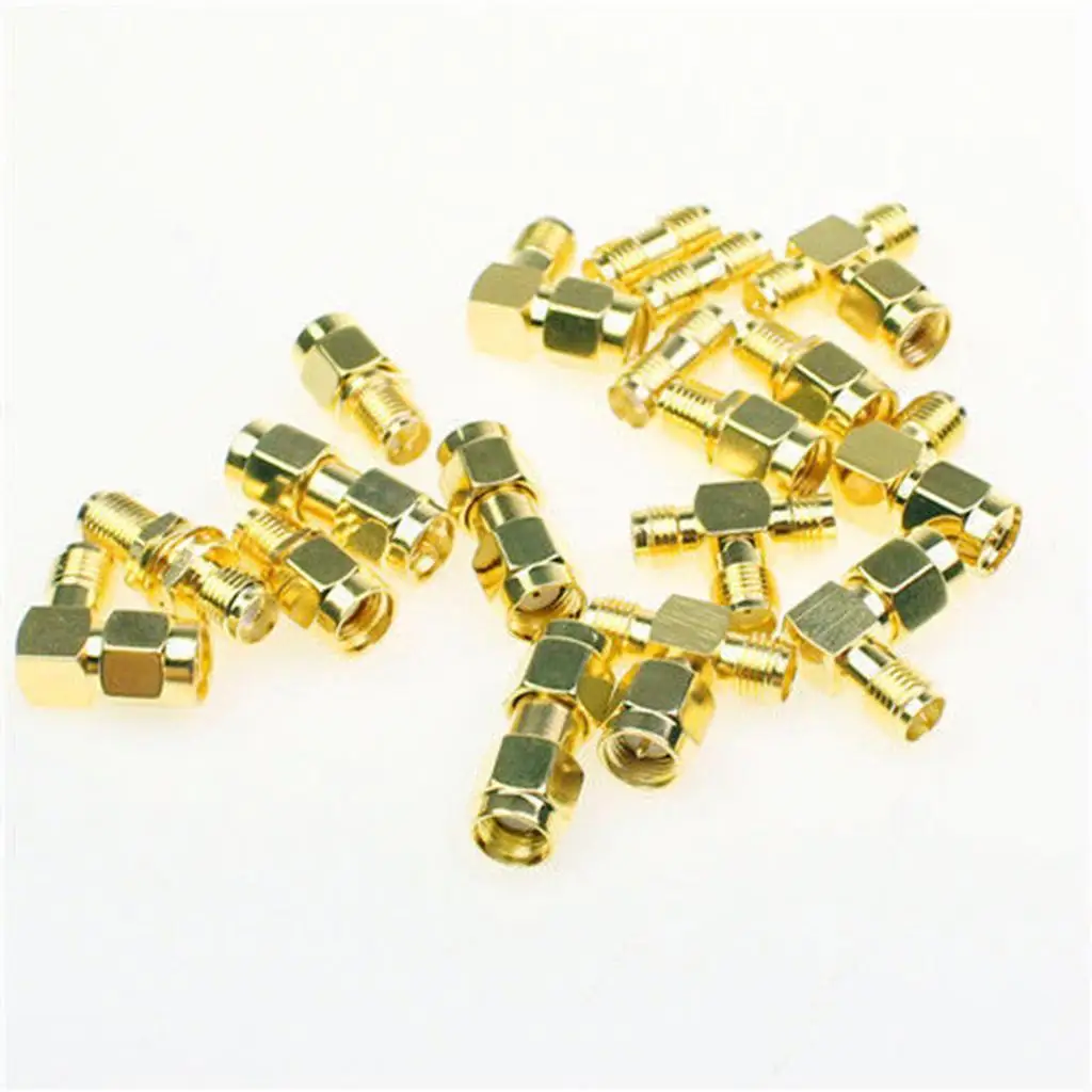 SMA Connector Adapter Coaxial Set Universal RF Conversion Kit 18 in 1 Male Female Adapter Kits for Antenna Test