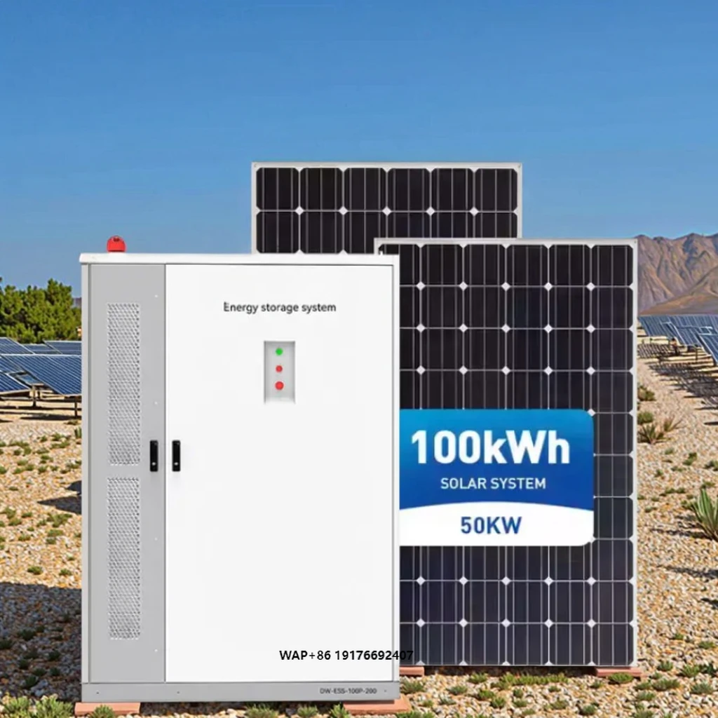 50kw 100kwh Energy Storage System Battery and Inverter Outdoor All in One Inverter and Lithium Batter Cabinet Solar System