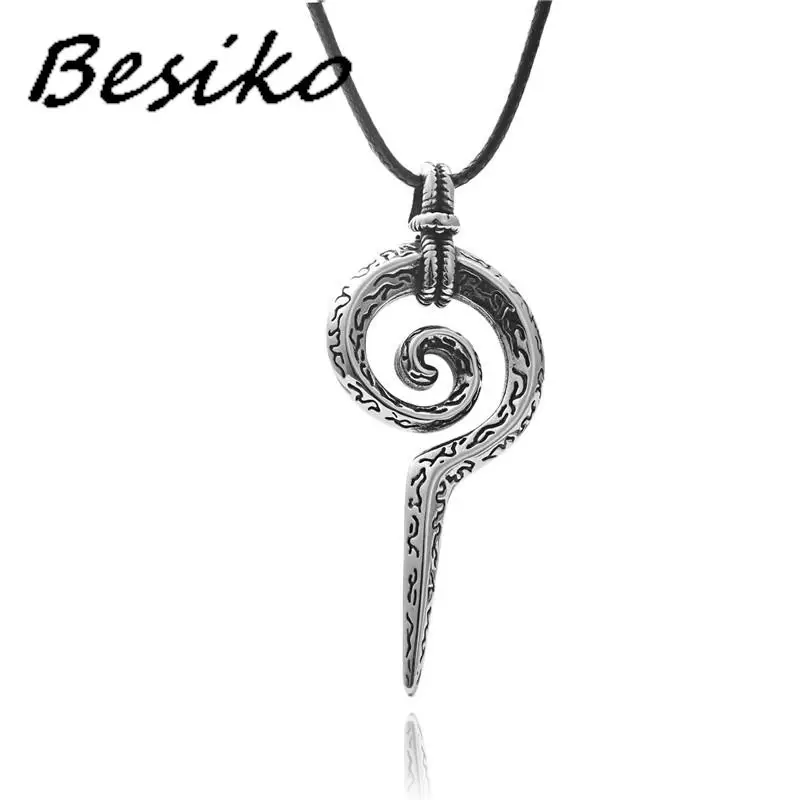 

Besiko Vintage Mayan Totem Snake Scepter Pendant Necklace Men Women 316L Stainless Steel Animal Snake Chain Jewelry