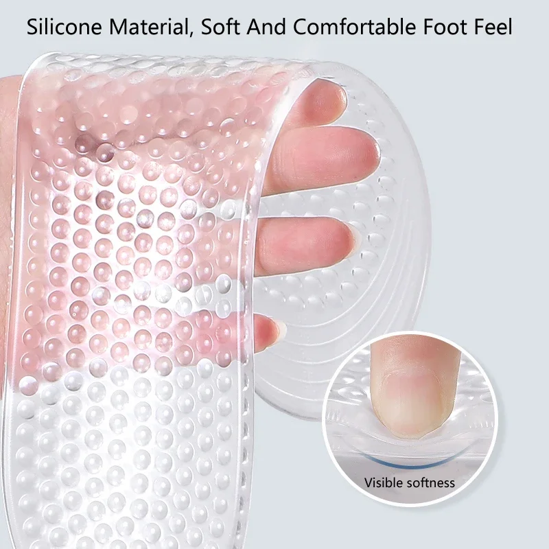 Solette in Silicone per scarpe uomo fascite plantare solette in Gel per alleviare il dolore per tacchi alti scarpe da donna inserire suola massaggio