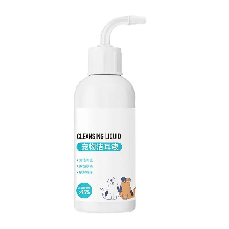 Pet Ear Cleaner Cleaning Solution Dog Ear Wash Ear Flush Safe & Gentle Ear Cleaner Solution Dog Ear Wax Remover Soothes &