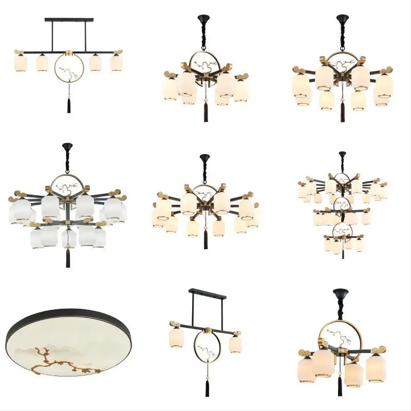 

Daquan, new Chinese style, chandelier, living room, lamp Chinese style, retro