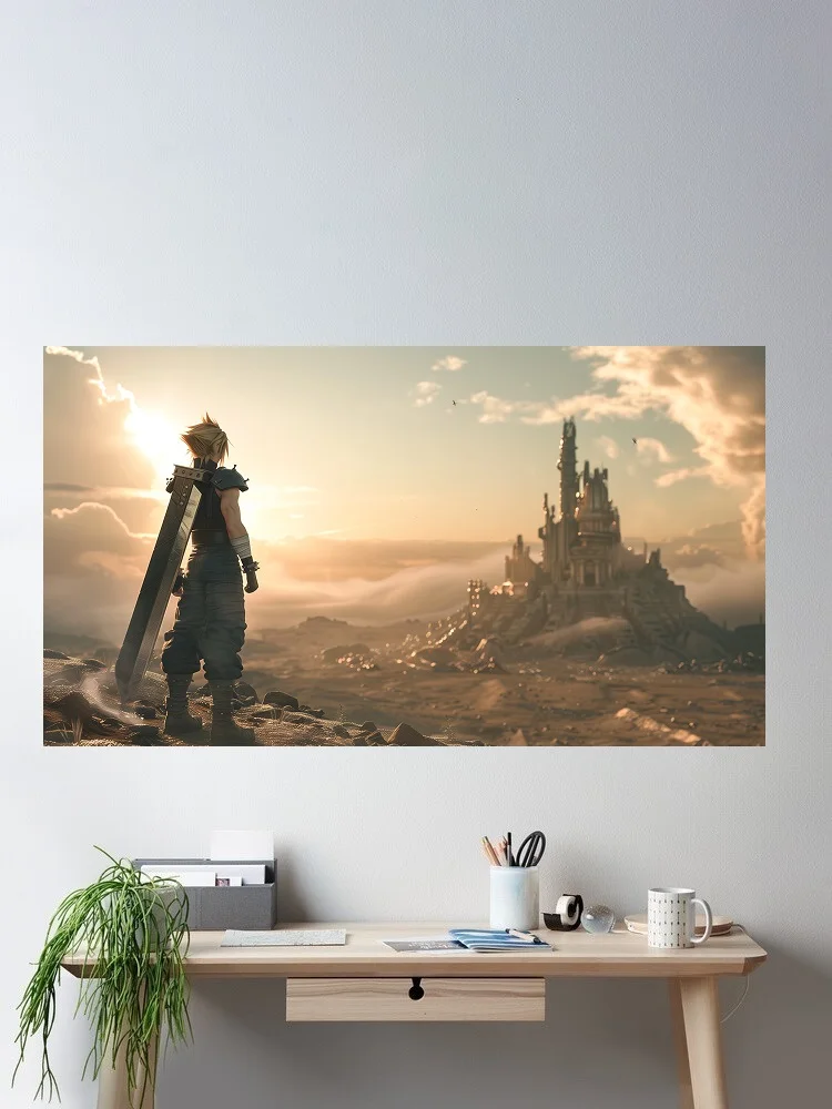 Final Fantasy XVI Remake Game, Art Print Silk Poster Home Wall Decor