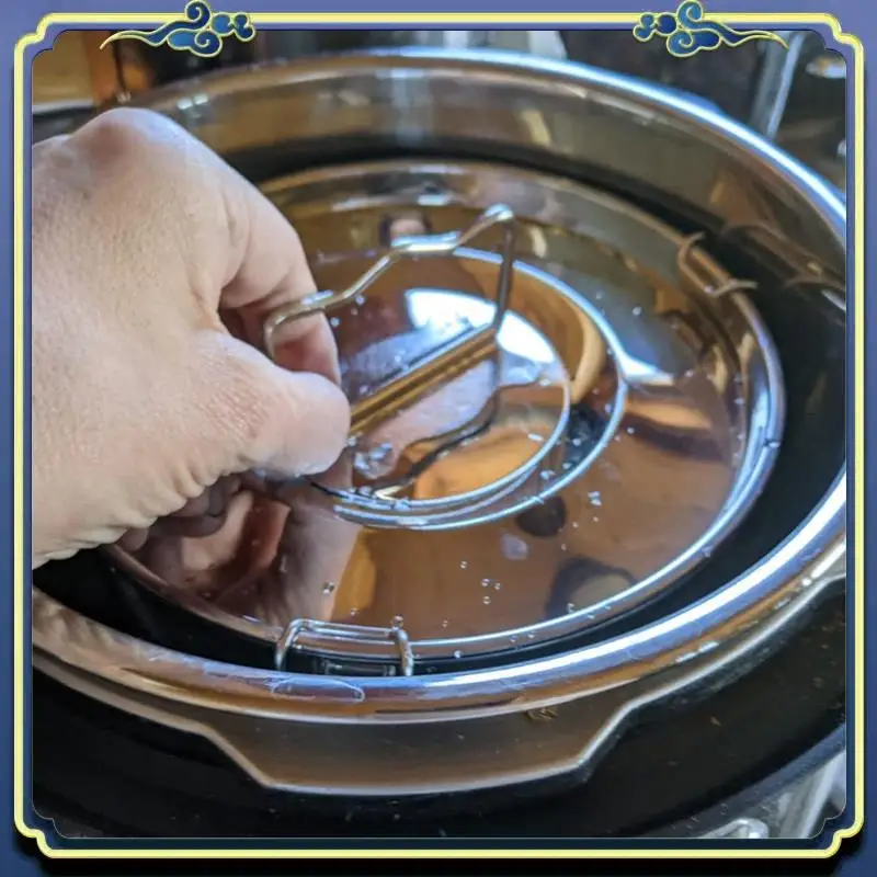 A56P-Flan Pan Flanera Mold Stainless Steel Oastry Molds Flan Mold With Lid - Flan Maker For 6 Quart Pot