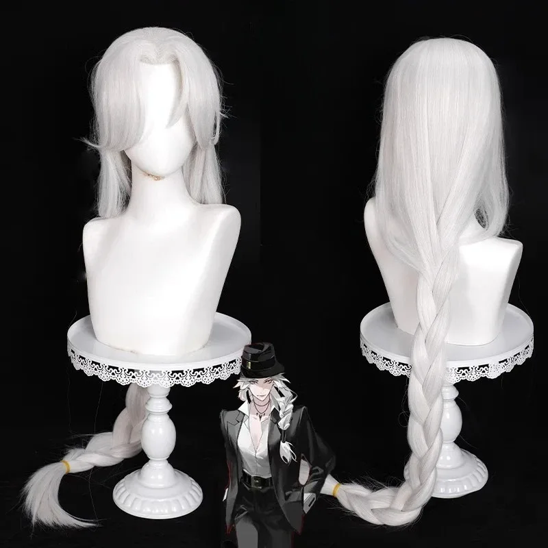 Queen Wig Anime TO BE HERO X Cosplay Women 100cm White Hair Queen Cosplay Braided Synthetic Wigs