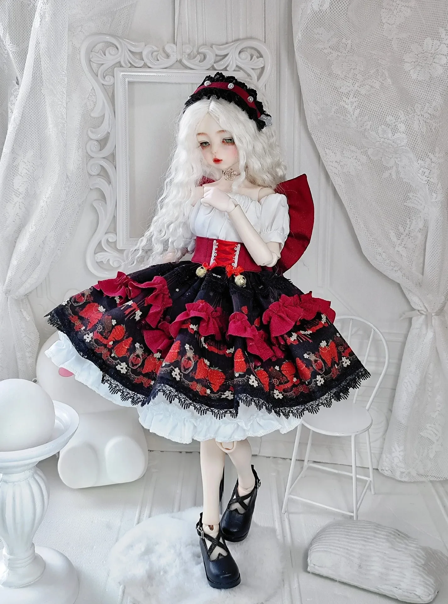 

Одежда для куклы 45см 1/4 BJD кукольное платье нарядная юбка