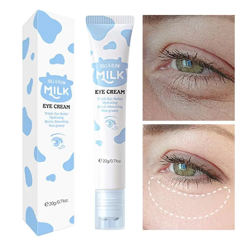 Rodillo de Crema para Ojos, removedor de bolsas para ojeras, antiarrugas, antihinchazón, reduce las líneas finas, hidrata los ojos, cuidado de la piel