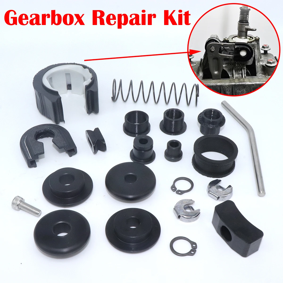 

Transmission Repair Set Upgrade Bushing Gearbox Enhance Shifter Lever Selector linkage Overhaul Rebuild Kit For VW Seat Skoda