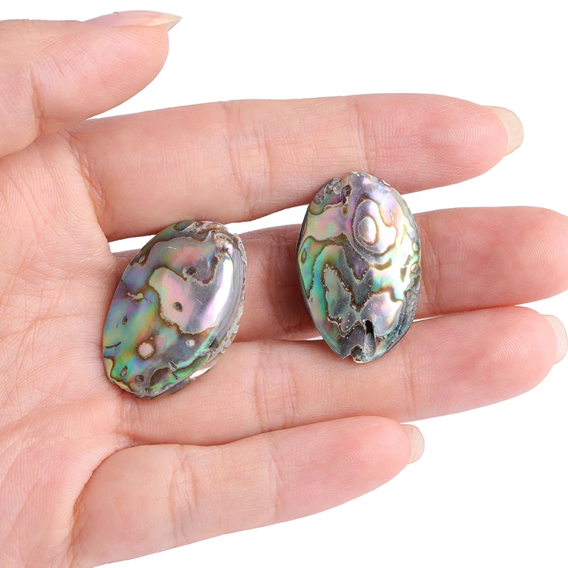 Marquise Rainbow Abalone Shell Natural Shell Beads Loose Beads For Jewelry Making Beads 2 Pcs & 6 Pcs