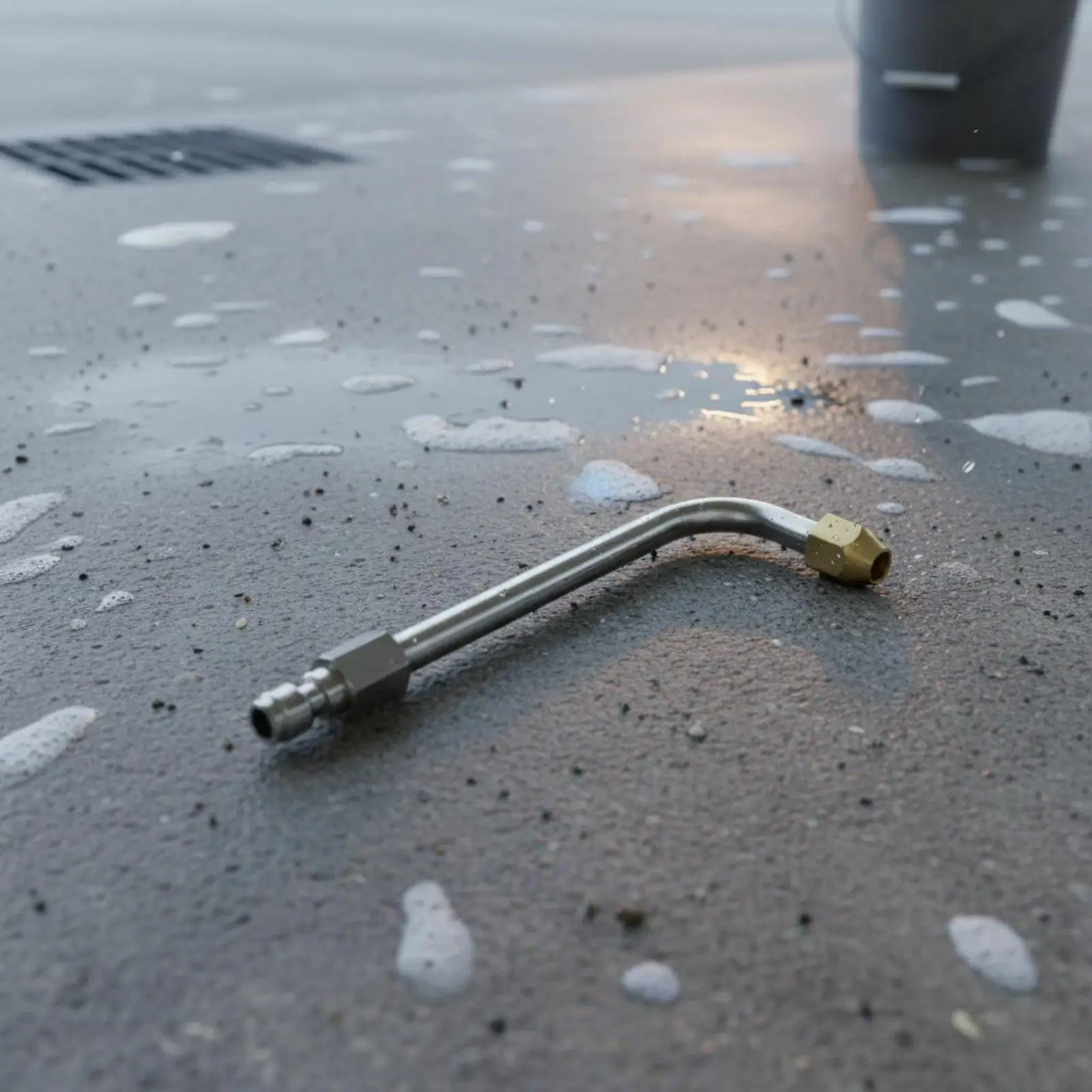 High Pressure Spray Nozzle U Type Extension Rod Stainless Steel Durable for Vehicle and Outdoor Wash