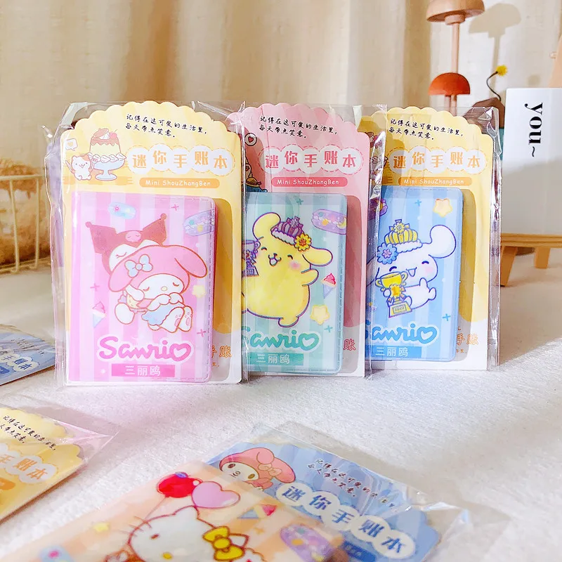 36pcs Sanrio Hello Kitty Kuromi Melody Mini Notebook Diy Kawaii Pocket Book Student Words Notebook Memo Student Stationery Gifts