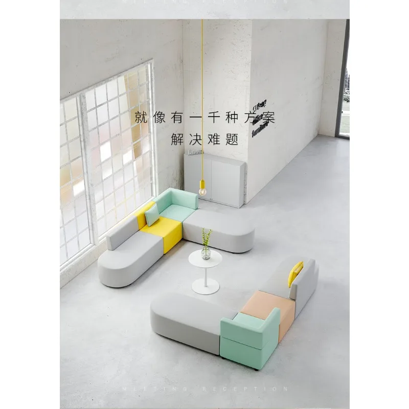 Corner sofa, lounge area, reception and leisure area combination 5