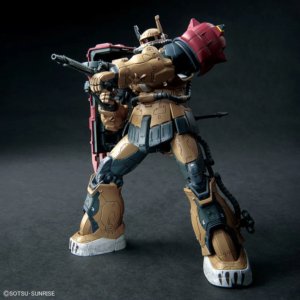 [متوفر] بانداي جاندام HG 1/144 MS-06F زاكو II F نوع سولاري (RFV) تجميع لطيف أنيمي عمل الشكل حلية أطقم منمذجة اللعب