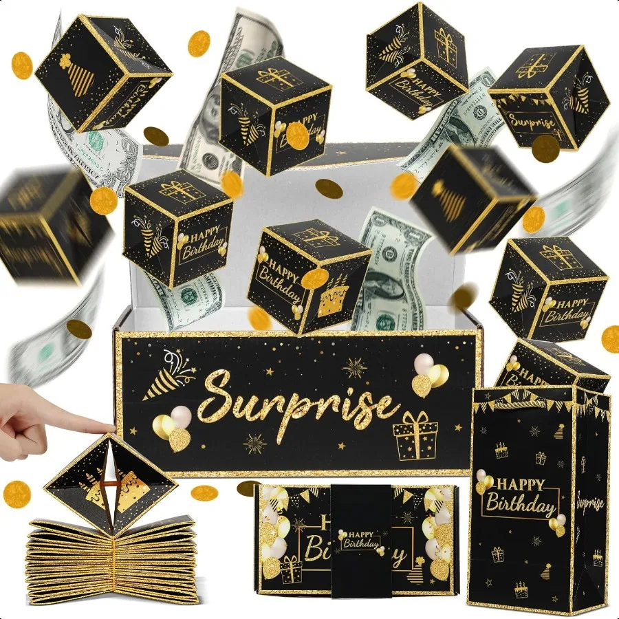 

Birthday Surprise Gift Box Explosion for Money Exploding Money Gift Box for Cash Pop up Birthday Money Explosion Box Surprise P