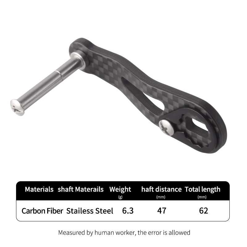 Mango de carrete fibra carbono Ruke – Single rocker para pesca