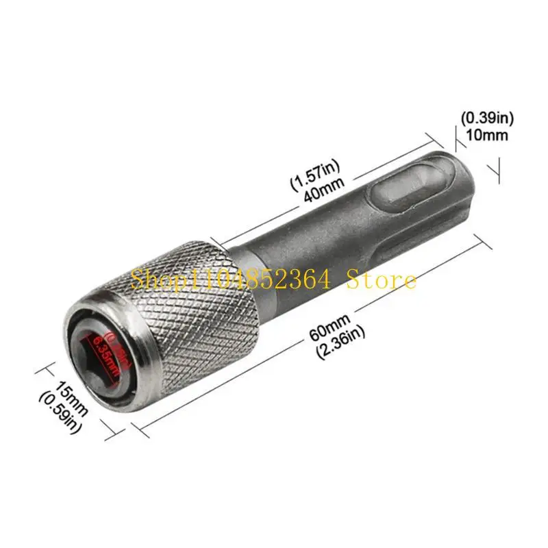 652f Adaptador perfuração elétrico martelo martelo impacto Driver Driver Socket redondo haste para aço hexagon