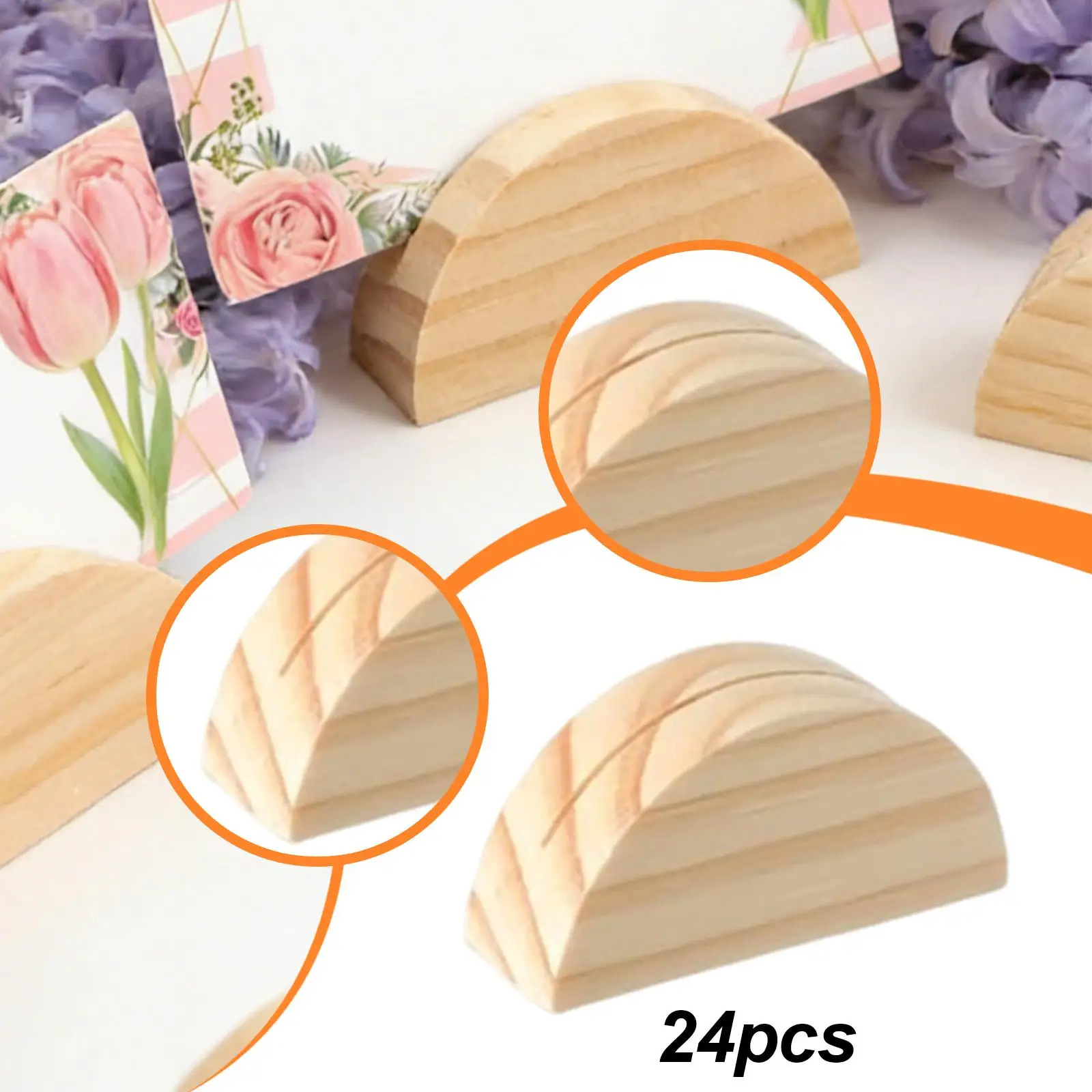 24Pcs Place Card Holders Wedding Table Name Holders Table Number Stands for Banquet