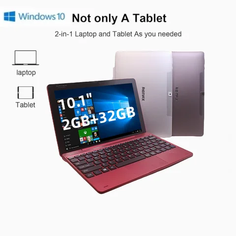 10.1 INHC 분리형 키보드 포함 태블릿, 윈도우 10 Remax-101, 인텔 Z8350 CPU, 2GB RAM, DDR 32GB ROM, 1280 x 800IPS, 64 비트