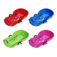 Winter Snow Sled Sledding Toboggan Sleigh Nonslip Foot Pedal Kid Sledge