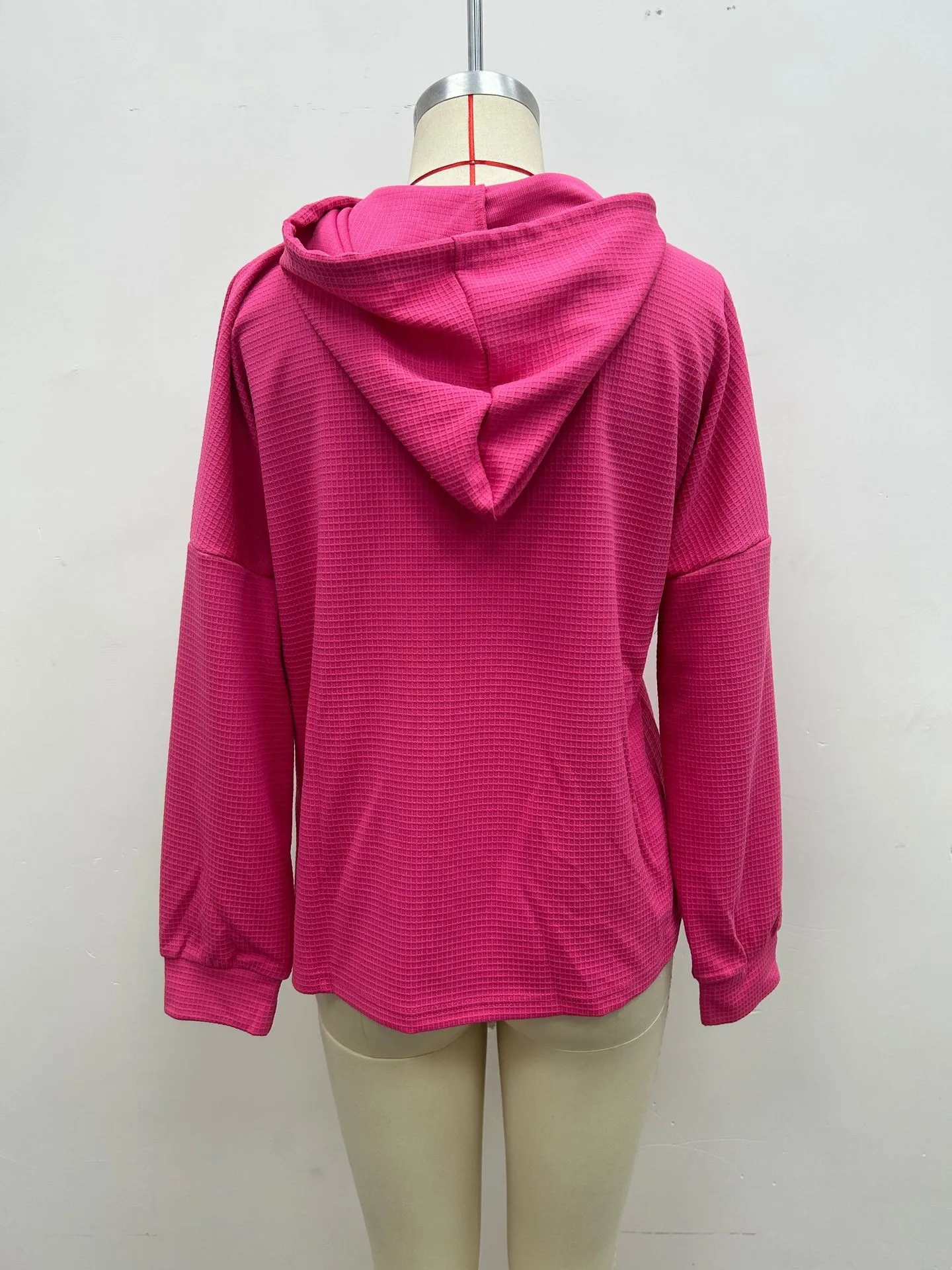 Casual Long Sleeve Sweatshirt Loose Fit with Pullover Irregular Hooded Hoodie Standard Length Women Sweatshirts