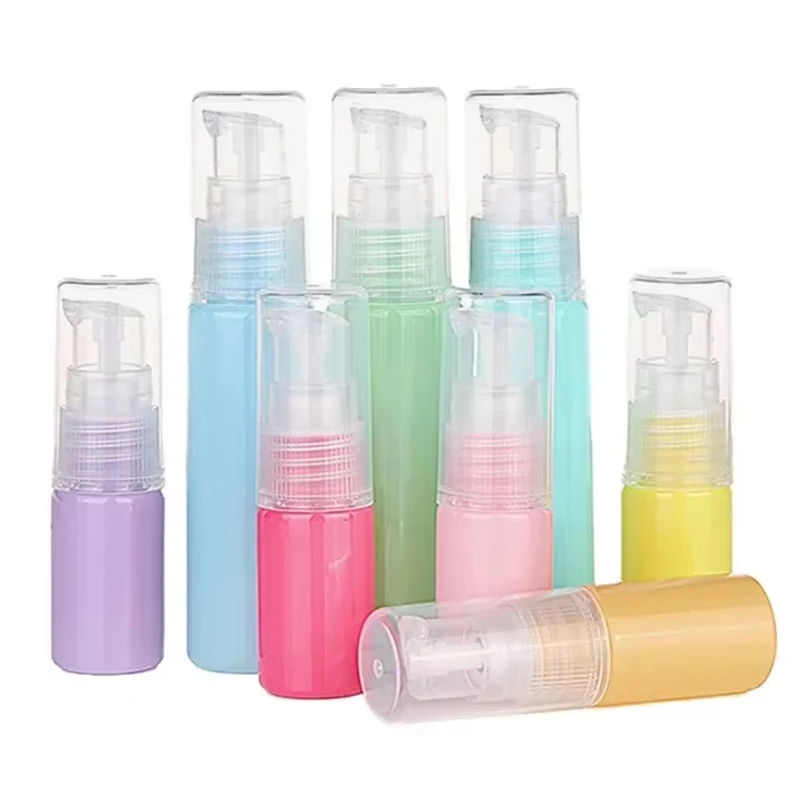 

10/20/30 шт. 10/30 мл красочная бутылка с насосом многоразовые бутылки контейнер для крема бутылка для лосьона пустые косметические контейнеры дорожный набор