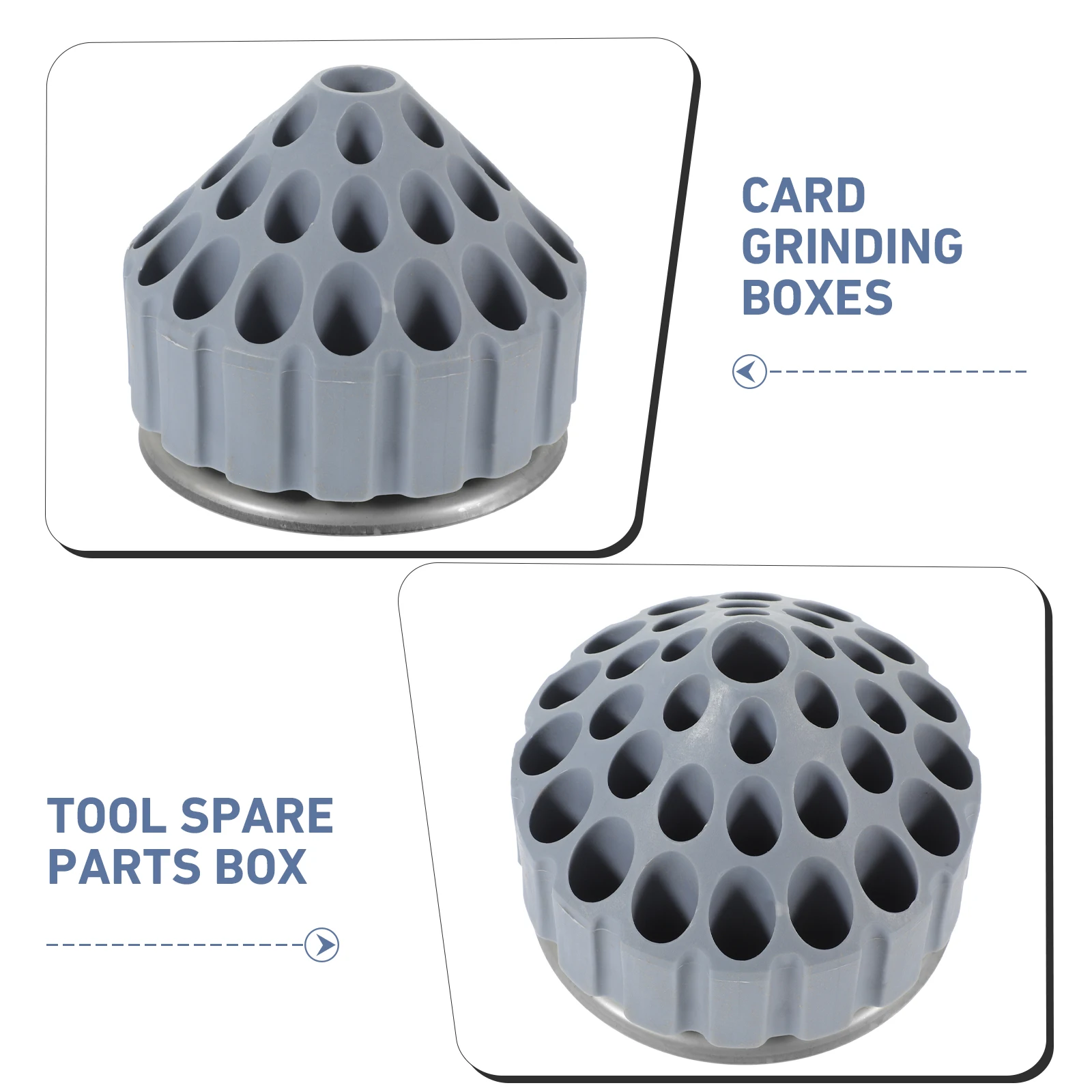 

35 Hole Jade Carving Tool Box Plastic Drill Bit Storage Case Grinding Head Organizer Durable Tidy Save Space Household Storage