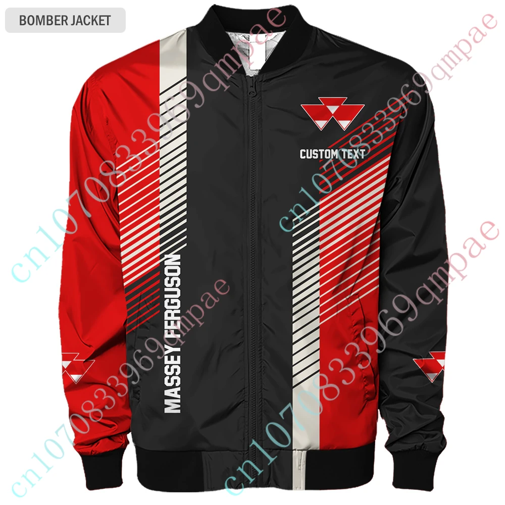 Massey Ferguson Clothing Thick Coats Techwear Baseball Uniform Jackets For Men Bomber Jacket Harajuku Windbreaker Custom Logo