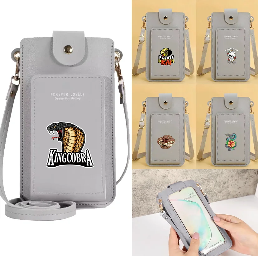 

Mobile Phone Bag New Women Cell Phone Bag Strap Shoulder Bag Cobra Printing Series Small Crossbody Bags for Travel Purse