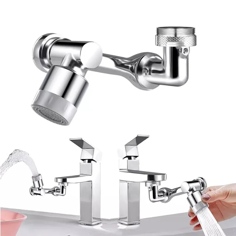 Rubinetto in metallo Extender aeratore Bubbler ugello 1080 ° rubinetto di rotazione universale testa spruzzatore per rubinetto da cucina lavabo