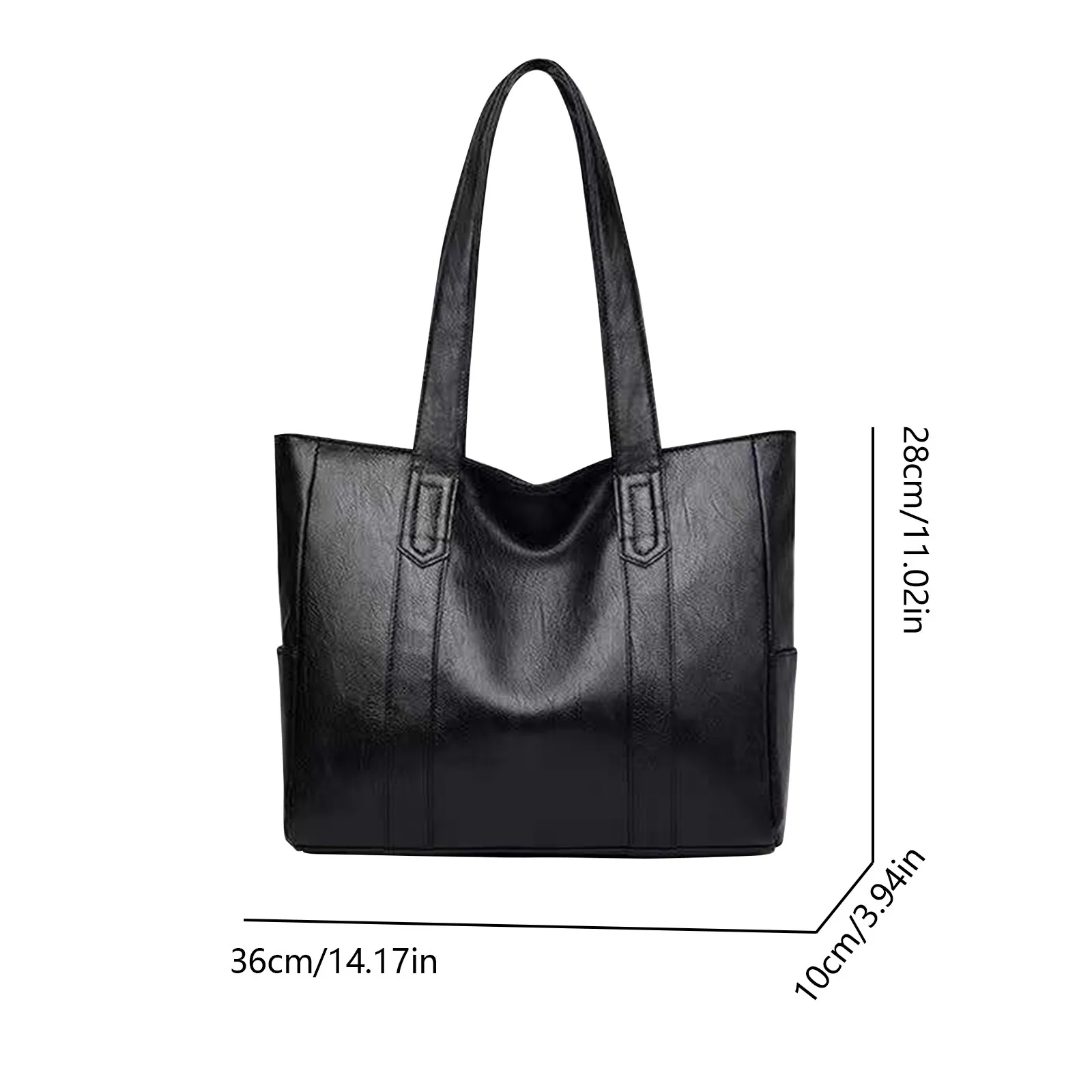 حقيبة كبيرة من الجلد الناعم للنساء 2025 نسخة جديدة من كل شيء بسيطة ذات سعة كبيرة حقيبة يد كتف واحدة