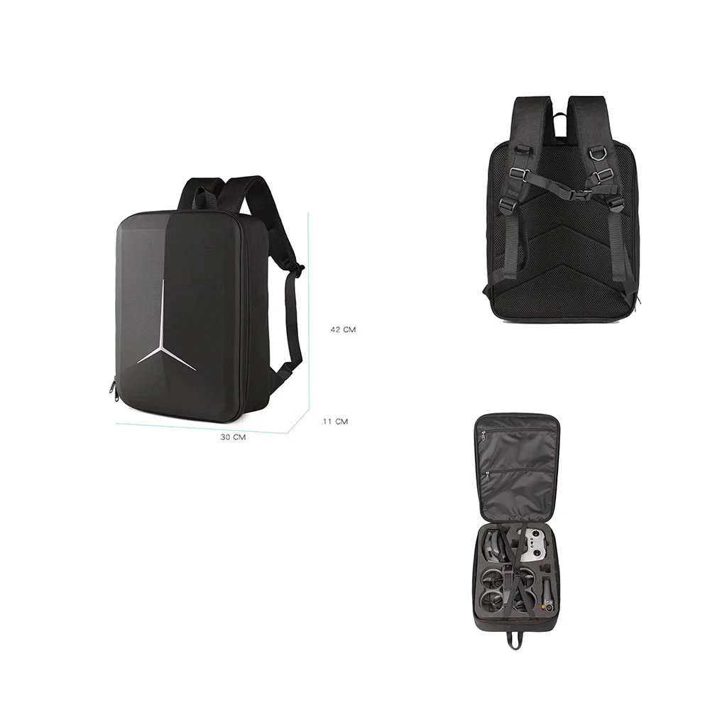 For DJI AVATA 2 Accessory Shoulder Bag - Goggles 3 Glasses Storage & FPV3 Remote Control Holder