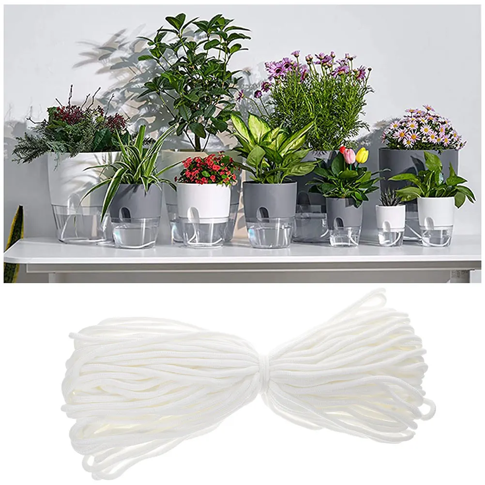 

1 Bundle Garden Cotton Rope Automatic System Absorbent For Plant Pot Irrigation Self Wick 120Cm Cotton