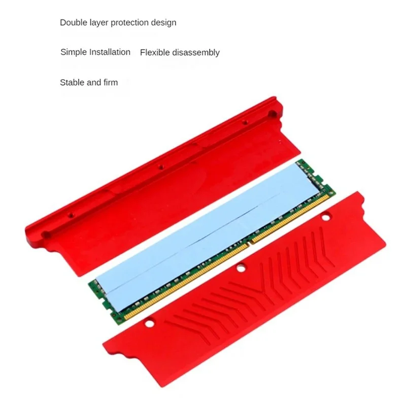 RAM Heatsink Radiator Cooling Aluminum Heat Sink Cooler for DDR2 DDR3 DDR4 Desktop pc Computer Memory Heat Dissipation Pad